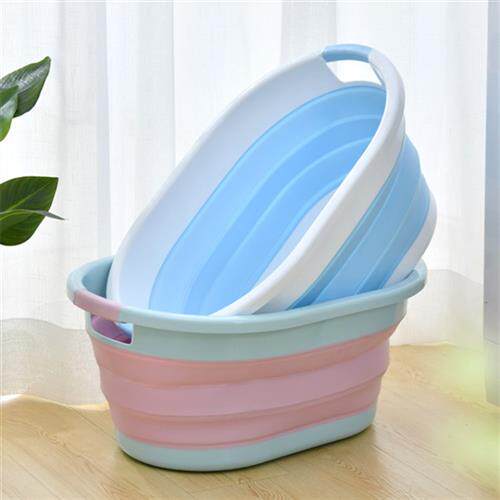 婴儿洗澡盆可折叠特大号加深洗衣盆家用大号宝宝脸盆塑料加厚耐用