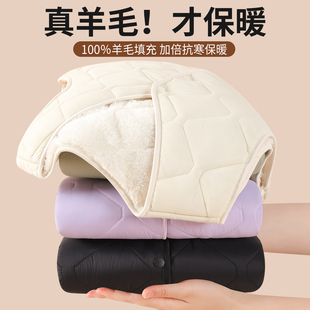 羊毛棉马甲女外穿冬2025新羽加绒加厚保暖背心羊羔绒时尚马夹内胆