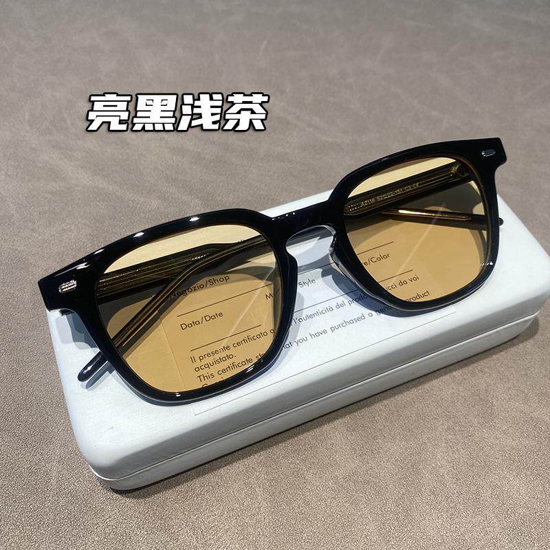 黄色太阳镜男偏光防紫外线开车专用可配近视粉色茶色墨镜女潮流款