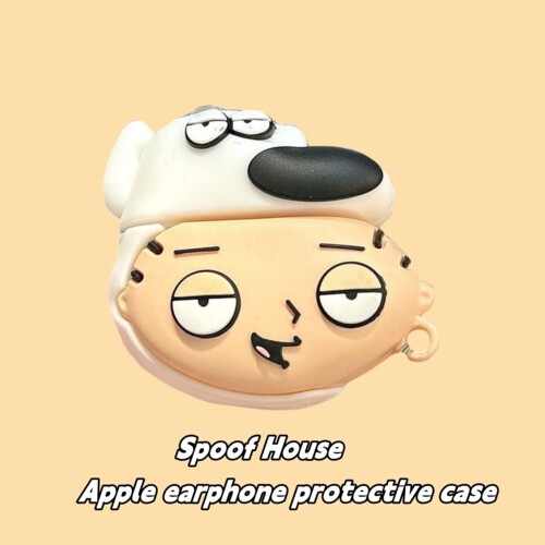 卡通恶搞之家饺子适用于OPPO ENCO free4蓝牙耳机保护套Air4Pro耳机壳R3pro硅胶free2i可爱立体狗饺Air5pro新