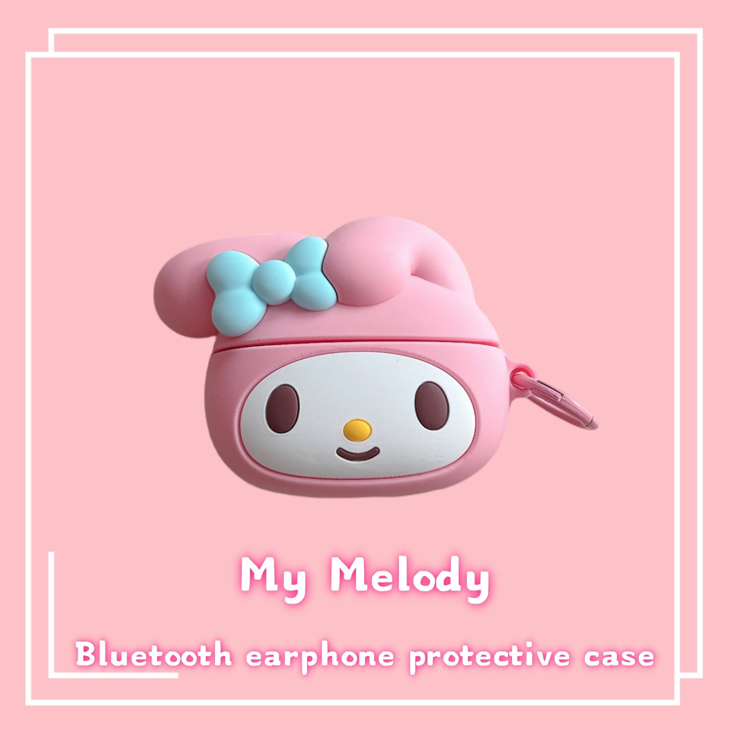 立体卡通蝴蝶结美乐蒂适用于苹果AirPods4代蓝牙耳机保护套可爱萌系新款苹果Pro3代耳机壳防摔少女心pro2创意