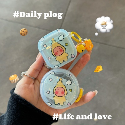 可爱卡通云朵星星人适用于华为freebuds 7i蓝牙耳机保护套SE4耳机壳5/6软壳pro2防摔freeclip少女心SE3萌系4E