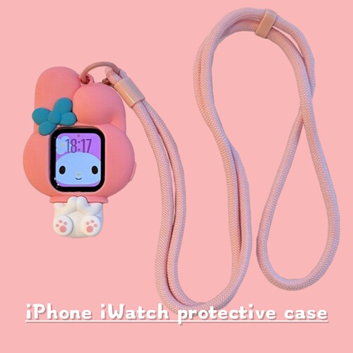 适用于苹果iwatch SE3手表保护套456卡通789壳S10美乐蒂SE2女可爱