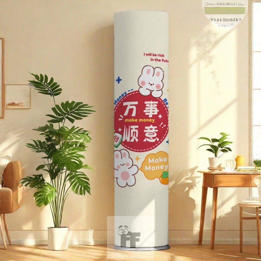 空调防尘罩家用客厅立式圆柱柜机通用全包格力美的奥克斯空调罩套