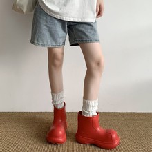 2024新款可爱雨鞋女款大头水鞋厚底增高防滑雨靴时尚外穿百搭水靴