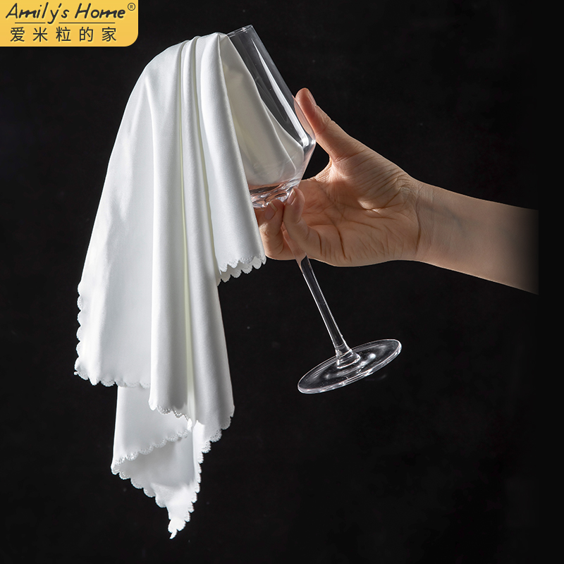 口布擦杯布不掉毛抹布红酒杯无痕