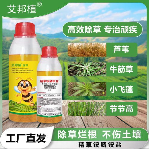 谈杰兆如风速草荡精草铵膦铵盐果园荒地小飞篷荒地除草烂根剂 - 封面