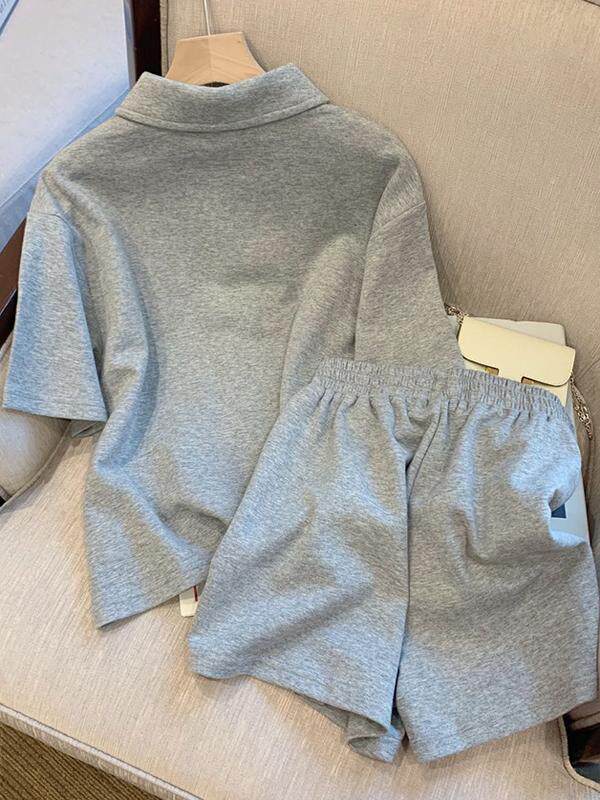 간호 의류 순수 코튼 가방 칼라 패션 정장 반팔 티셔츠 간호 탑 여름 느슨한 2024 새로운 산후