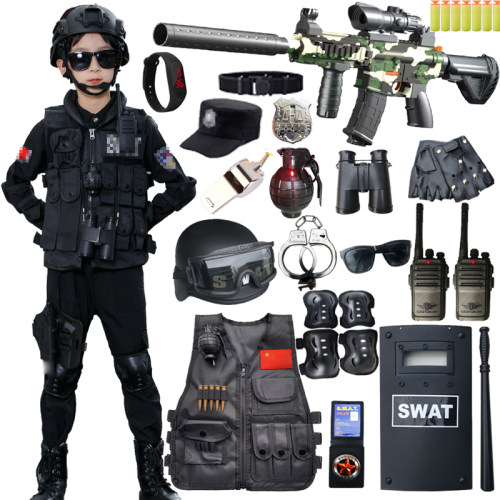 儿童警察户外特警衣服全套装备演出服