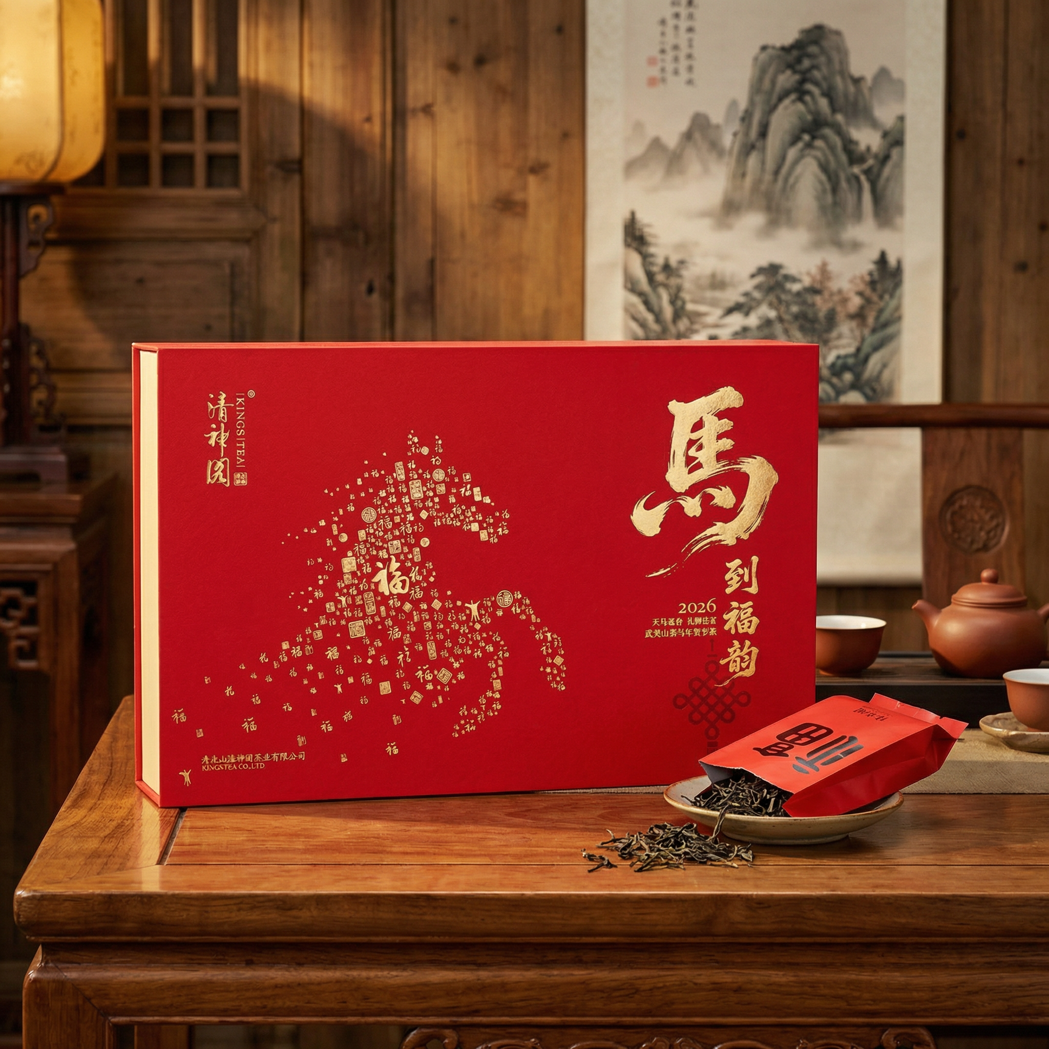 清神阁马年贺岁款-马到福韵170g（8.5g*20泡)
