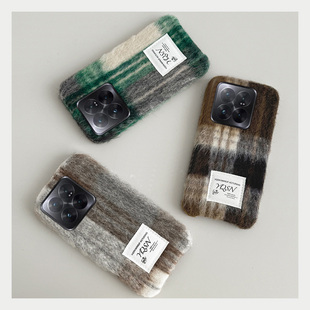 mix4 cc9e mi8se ins风美拉德格纹适用小米14pro手机壳13ultra复古12spro日韩12x可爱11青春版 civi3