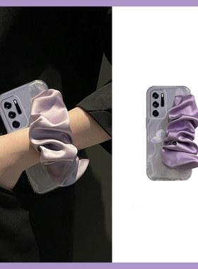 韩系紫色蝴蝶适用oppofindn3flip手机壳findn2flip立体n3手腕带n2晕染findn折叠屏斜挎oppo可背带0pp0日韩硬