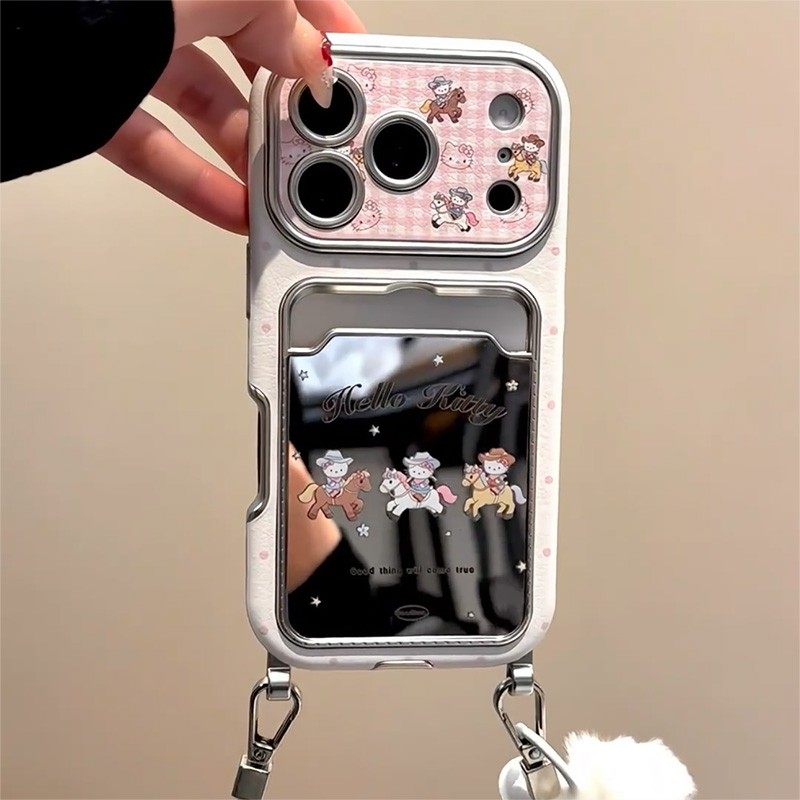 波点小马凯蒂猫适用华为荣耀x60i手机壳play9tpro卡包x50i+挂件十手提绳por卡套honor镜面卡通插卡皮纹仿皮软,3C数码配件,手机保护套/壳,淘宝优惠券,粉丝福利购,淘宝优惠卷