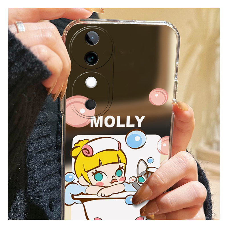 卡通泡泡玛特适用vivos19pro手机壳s18e小众s17por可爱s15镜面s12镜子s10硅胶s9软壳s7t少女心s6女s5补妆镜s1