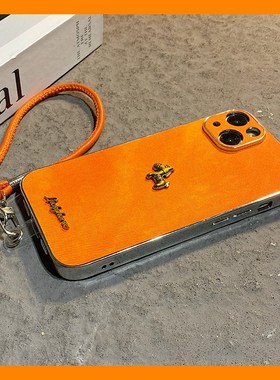 2026橙色英文小马适用vivoiqoo15手机壳iqooz10turbo+新年爱酷13挂绳12马年z9x卡通z8软z7i/u5十u3x/u1/iq00