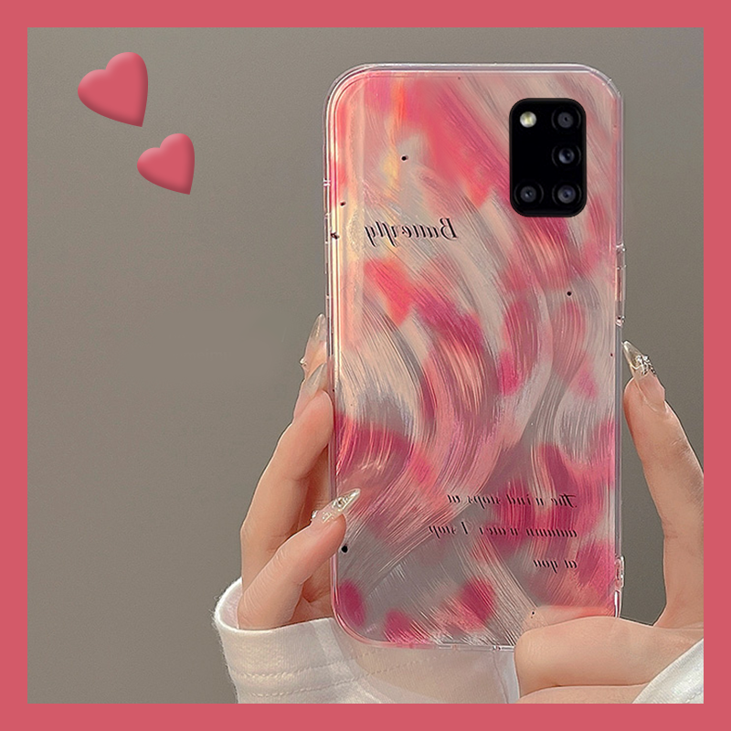 羽纱晕染字母小众高级感手机壳