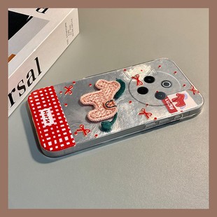 y33 t35 粉色刺绣小马适用vivoy500pro手机壳y300i新年y200gt本命年y100t卡通y50m立体y77e马年y97软y93s y53