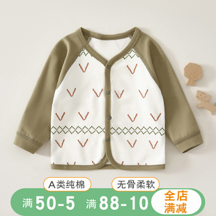 婴儿外套纯棉春秋款幼儿宝宝小开衫上衣男童秋季衣服儿童秋装褂子
