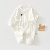 初生宝宝连体衣 内衣春秋款 新生儿婴儿衣服a类纯棉0 6月婴幼儿秋装