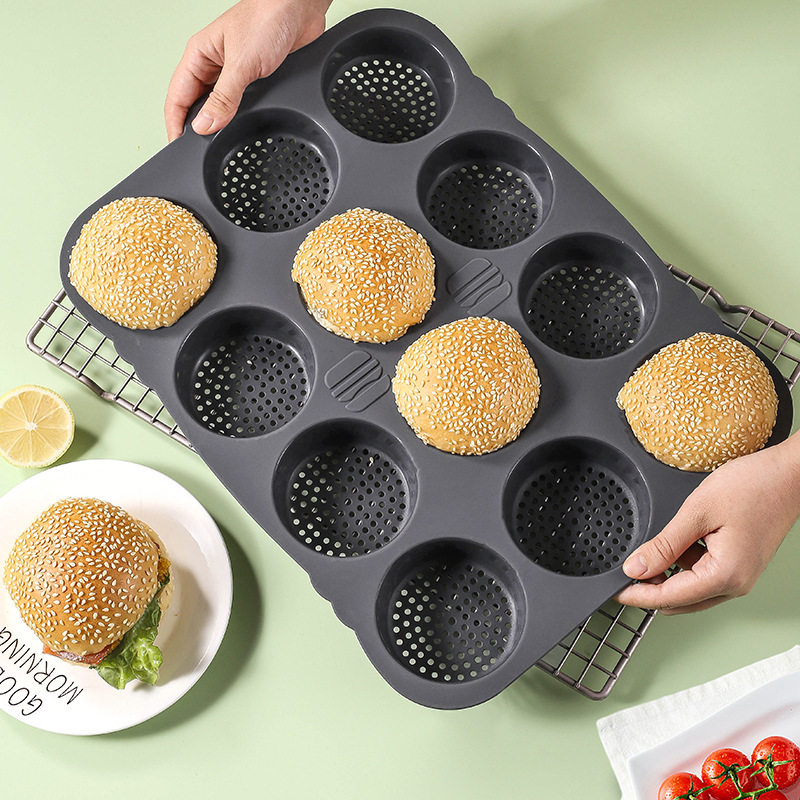 食品级硅胶12连面包模具
