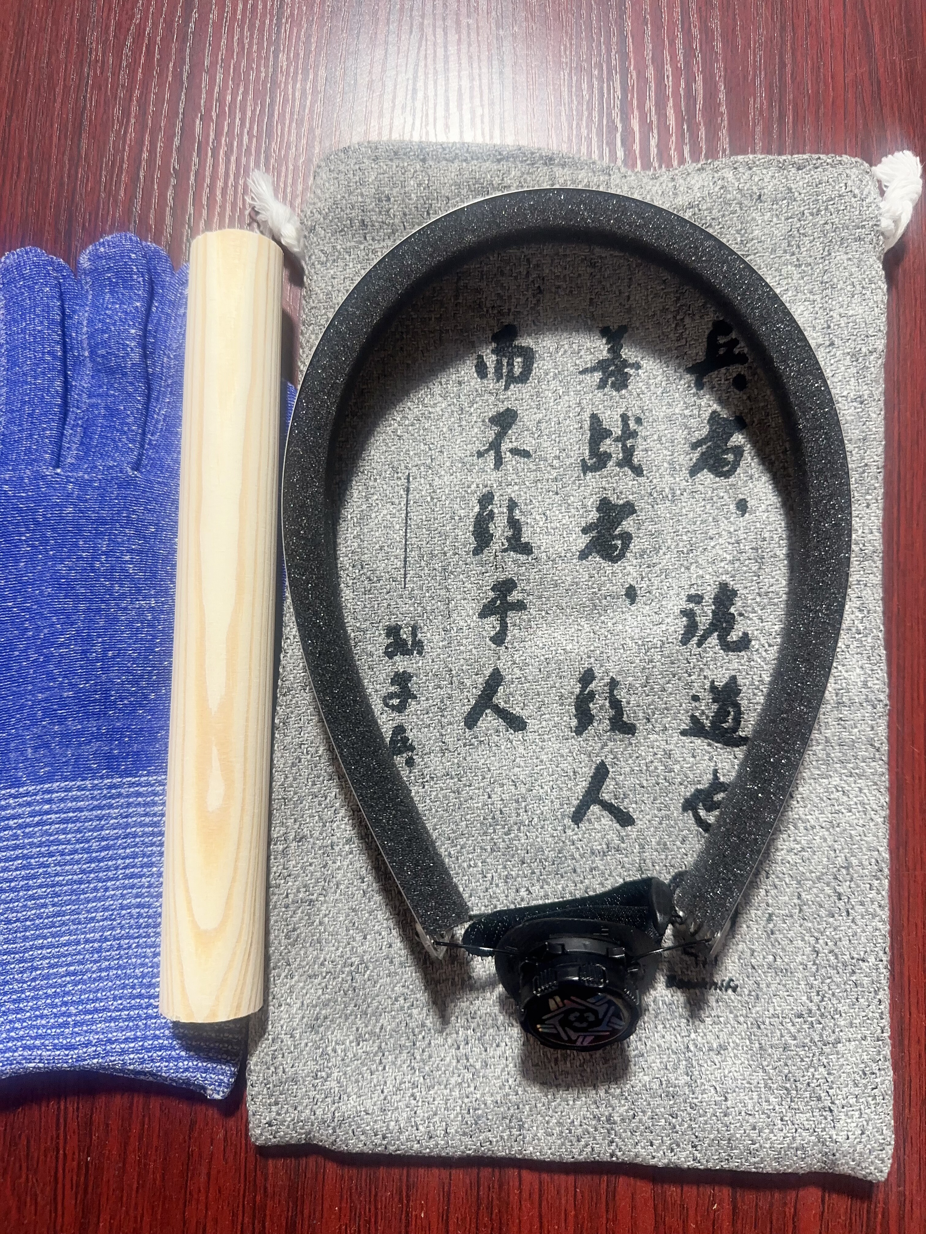 厂家直销 弓刀+防割收纳袋+木质滚胶棒+防割手套 乒乓球套胶切割