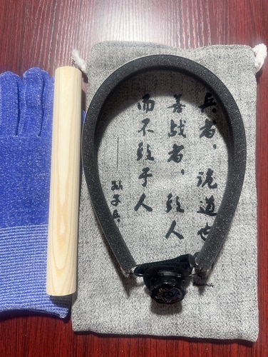 厂家直销 弓刀+防割收纳袋+木质滚胶棒+防割手套 乒乓球套胶切割