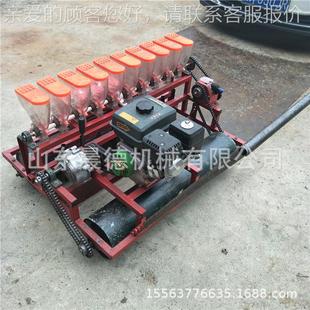 柴白胡蓝根蔬NJO术颗粒板种植机 汽油六行菜精播机