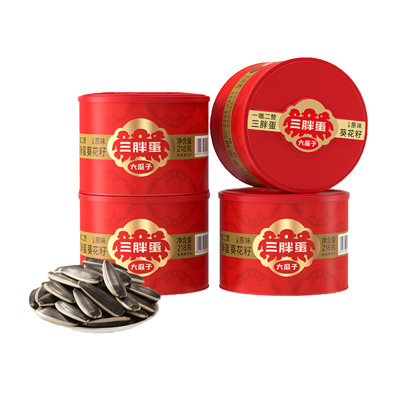 三胖蛋原味大瓜子218g葵花籽罐装内蒙古特产高端年货零食团购批发,零食/坚果/特产,瓜子,淘宝优惠券,粉丝福利购,淘宝优惠卷