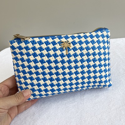 外贸尾货出英国OLIVER BONAS编织化妆包收纳包