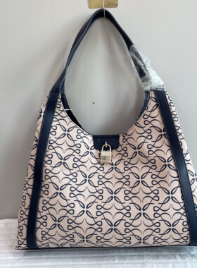 外贸尾货出英国FIORELLI时尚潮流百搭高质感帆布配pu通勤单肩包