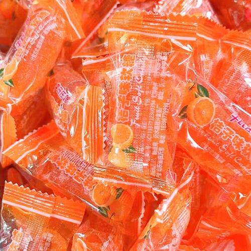 水果味酸甜软糖老式桔子橘子怀旧桔子糖果散称喜糖软糖小零食