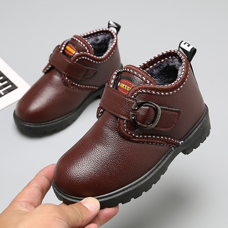 新款儿童棉鞋英伦秋冬季