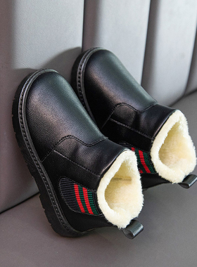 男女童棉鞋宝宝雪地棉靴子2岁秋冬季新款小学生加厚加绒防水棉鞋