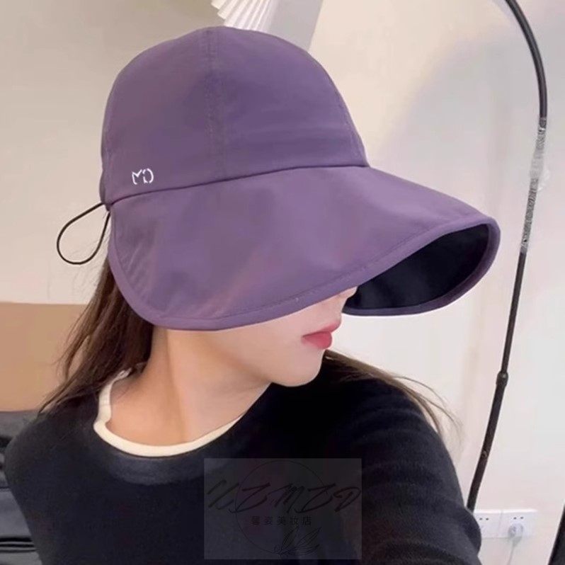 夏季防晒帽登山遮阳帽子女休闲大帽簷渔夫帽防水可折叠鸭舌帽遮阳