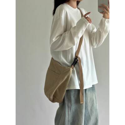 100%纯棉正肩灰色长袖t恤