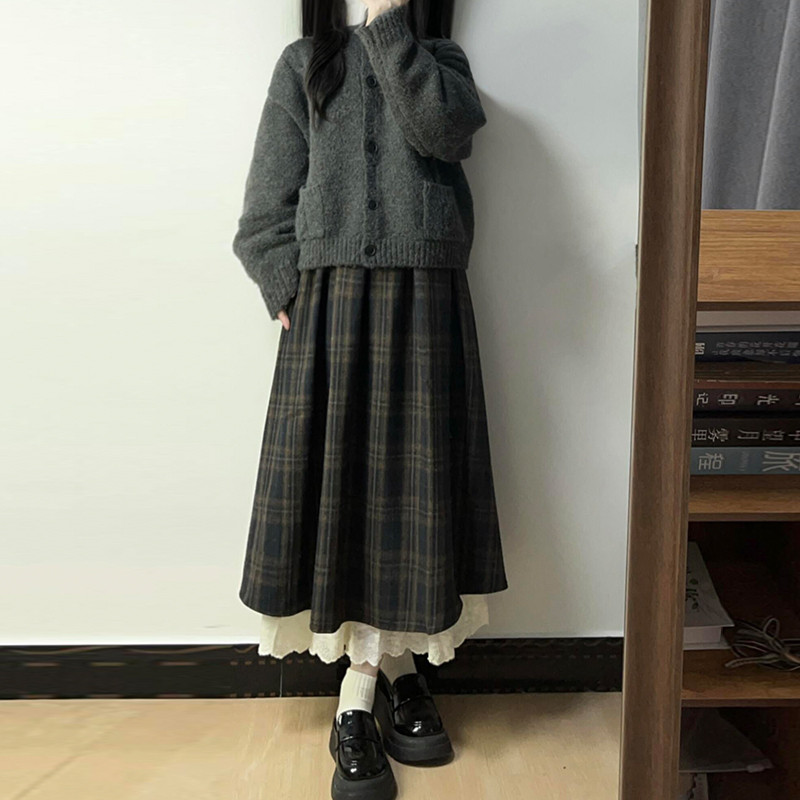 韩系学院风毛衣针织连衣裙子女2026新款深秋初冬季穿搭长裙