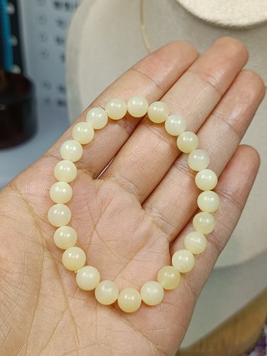 4072-精品福利，卡6.7玉化黄海鲜手串