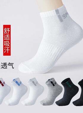 男士袜子字母中筒袜时尚运动透气吸汗六色短筒男袜短筒袜子批发