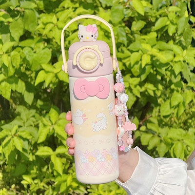 高颜值保温杯女生316不锈钢水杯