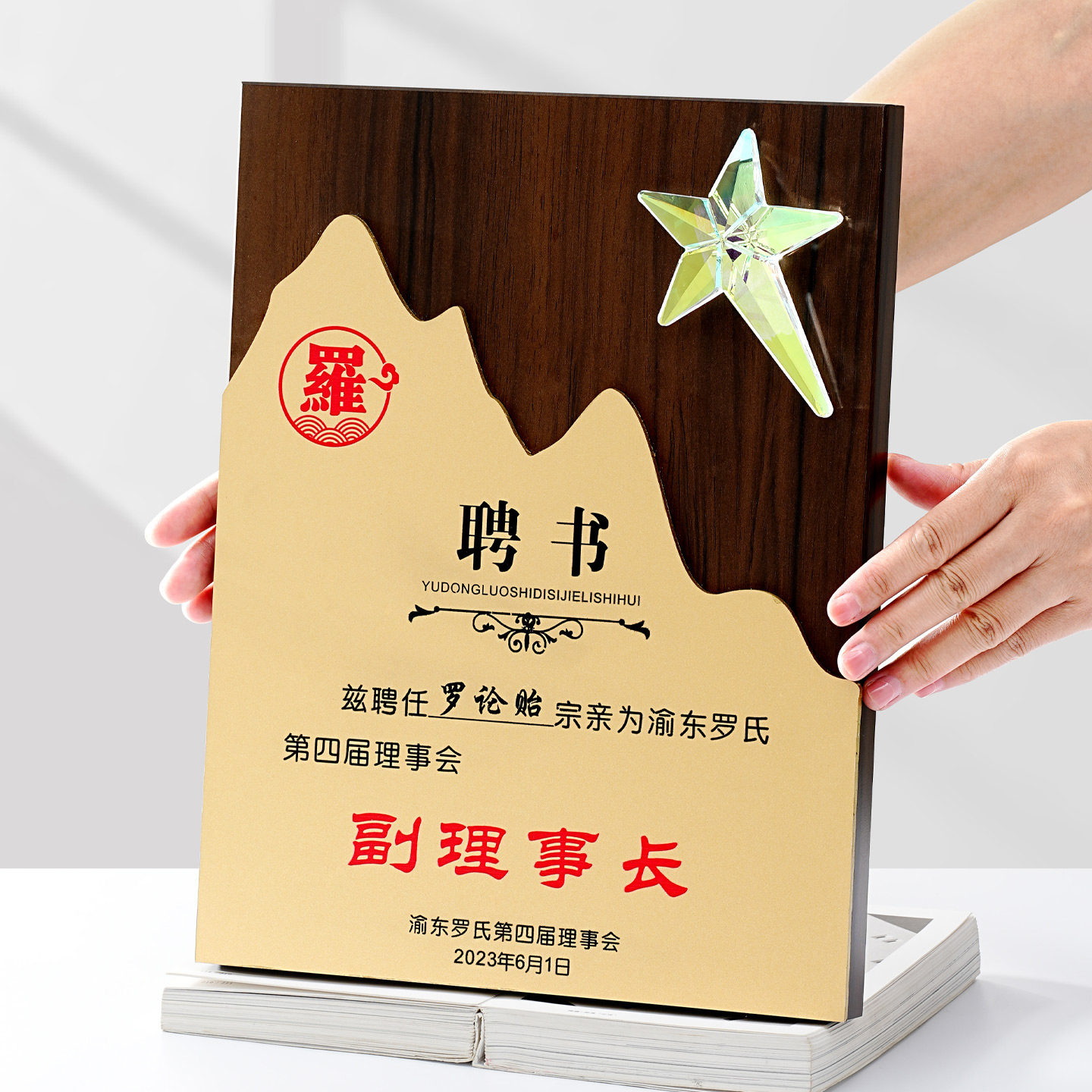 木质聘书荣誉证书奖牌定制优秀供应商战略合作伙伴会员单位捐赠感谢牌匾