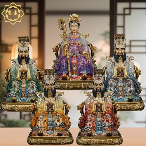 台湾工艺龙四海龙王佛像东海龙王爷西海龙王龙母神像家用铜像摆件