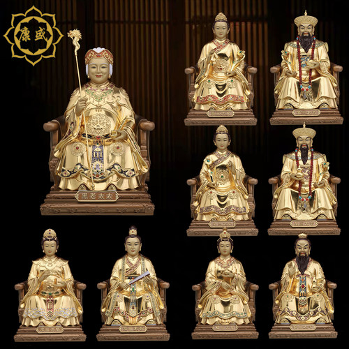 胡三太爷太奶神像铜像摆件