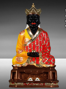 清水祖师佛像三坪祖师爷摆件玻璃钢树脂清水祖师神像家用摆件