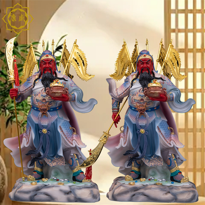 关公神像武财神关二爷像家用供奉关羽像店铺办公室招财供奉摆件