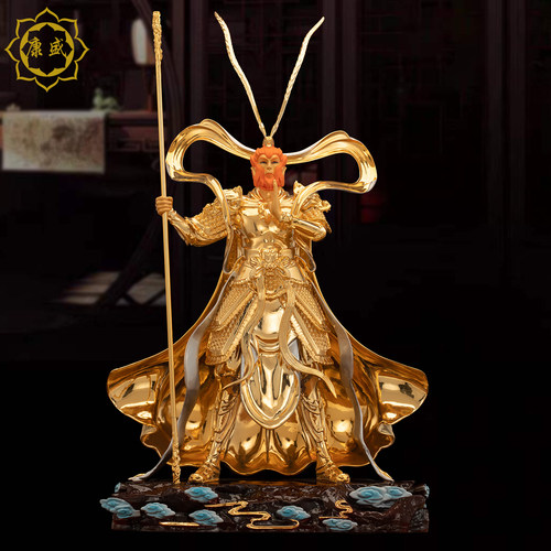 齐天大圣铜像佛堂摆件铜