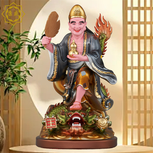 站龙济公佛像树脂金缕彩济公活佛道济和尚李修缘家用供奉摆件新品