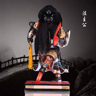 法主公神像木雕家用摆件