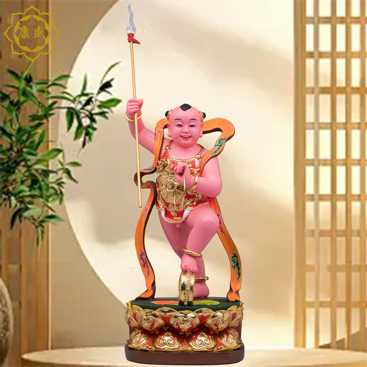 肚兜红孩儿神像哪吒三太子佛像佛像中坛元帅风火轮居家供奉摆件,家居饰品,装饰摆件,淘宝优惠券,粉丝福利购,淘宝优惠卷