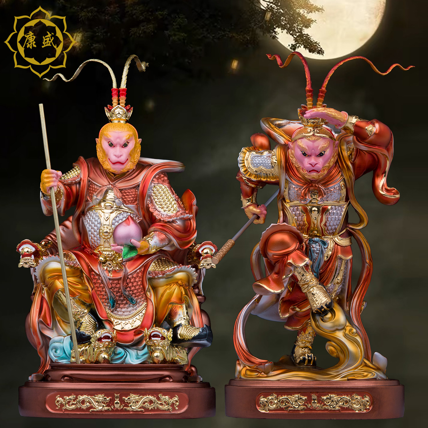齐天大圣神像树脂斗战胜佛孙吾空美猴王孙行者佛像家用工艺品摆件