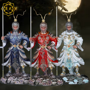 齐天大圣孙悟空神像汉白玉家用供奉斗战胜佛客厅装饰品美猴王摆件